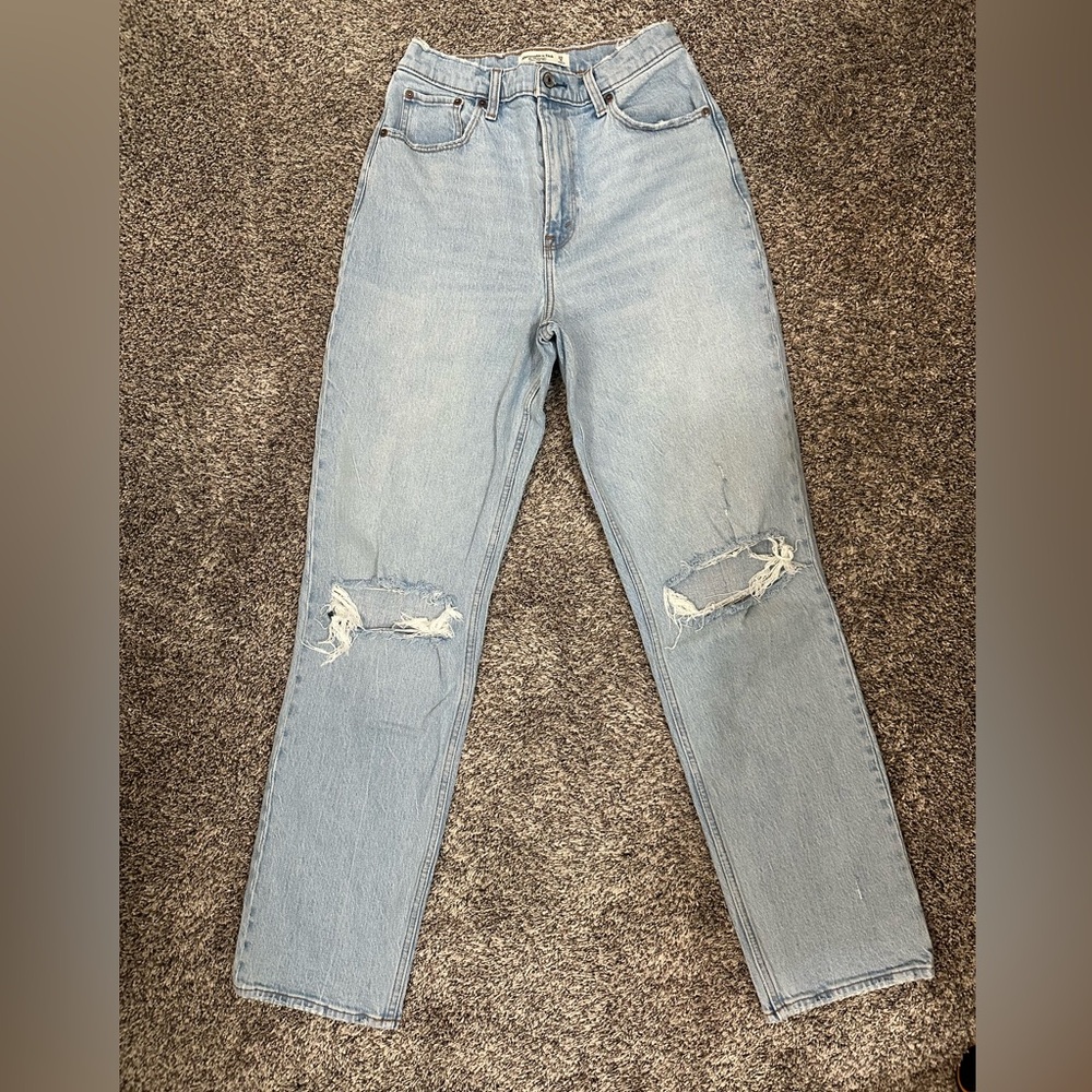 ABERCROMBIE & Fitch 90s straight high rise